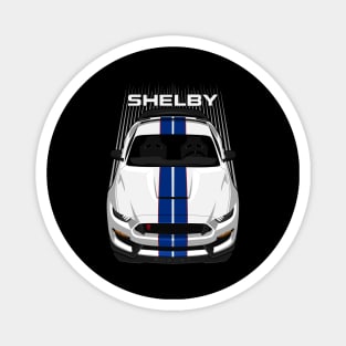 Ford Mustang Shelby GT350R 2015 - 2020 - White - Blue Stripes Magnet